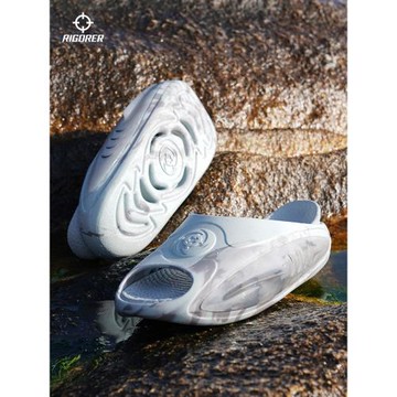 準者鯊魚2丨運動拖鞋男2026夏季防滑情侶籃球涼拖女室內外一體拖