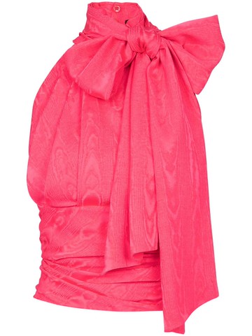 Balmain - draped sleeveless blouse - women - Viscose - 34 - Pink