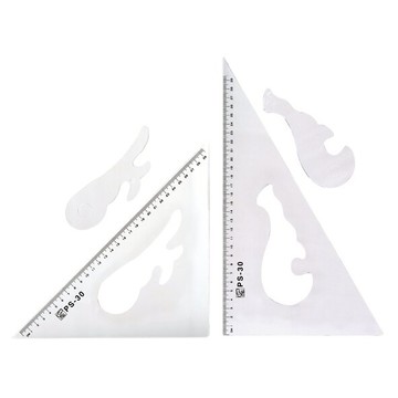 萬事捷 4114 PS三角板組 (30cm內雲形)【APP滿額下單10%點數(單一帳號最高5000點)】1/31止