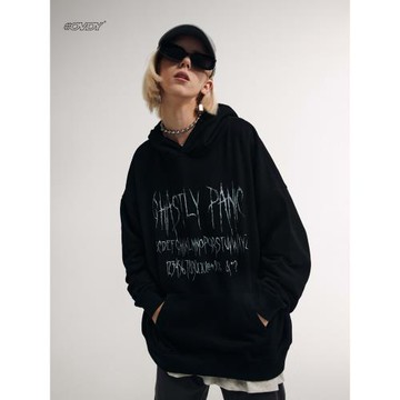 OVDY官方正品歐美高街衛衣男潮牌oversize街頭復古連帽外套ins