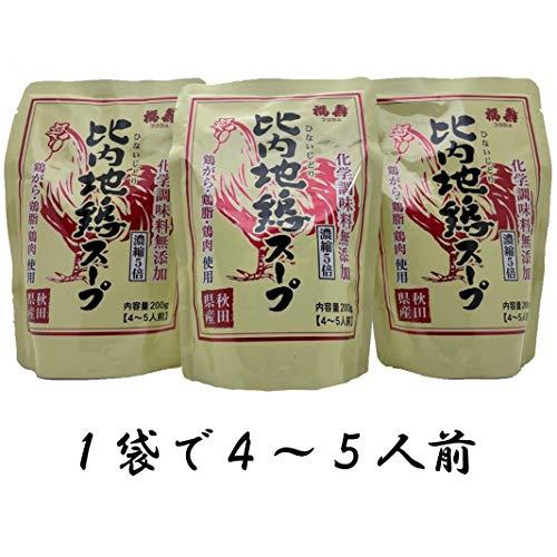 浅利佐助商店 レトルト比内地鶏スープ 200g×3個