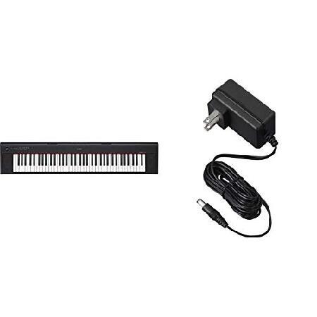 Yamaha NP32 76-Key Lightweight Portable Keyboard with Power Supply, Black