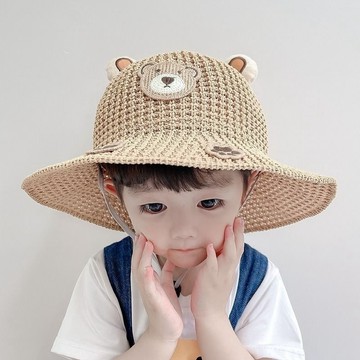 兒童防曬帽 沙灘漁夫帽 | 大簷遮陽帽 太陽帽子 | 兒童草帽 夏天遮陽