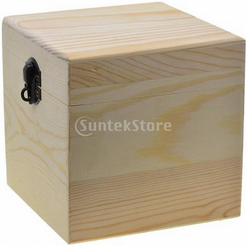 木製ボックス 正方形 収納ボックス ヒンジ付き Diyデコレーション 通販 Lineポイント最大0 5 Get Lineショッピング