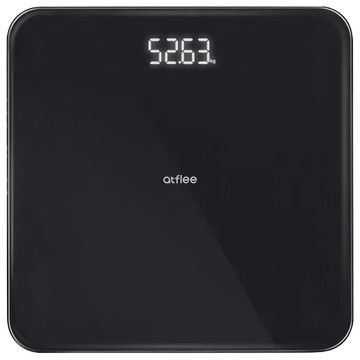 atflee T3 家用LED電子體重計  M89051  黑色  1個