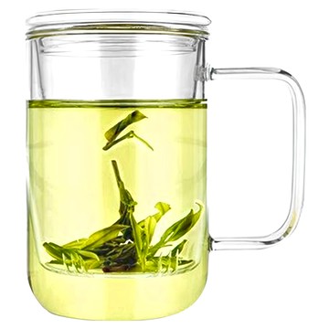 RELEA 物生物 君子耐熱玻璃泡茶杯 附濾茶器 420ml  1個