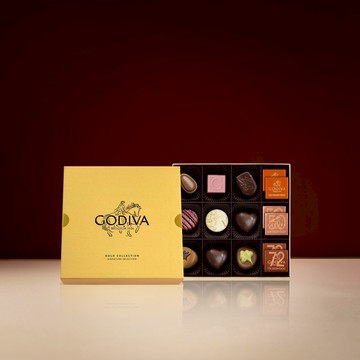 [快速出貨]【GODIVA】金裝巧克力禮盒15顆裝(含片裝)