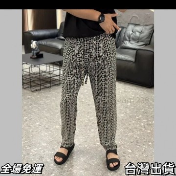 速.發 歐貨鞦鼕季新款男士時尚休閒百搭高質量透氣迴型格直筒休閒褲 台出
