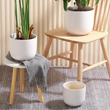 花盆陶瓷特價大號特大號創意白色蝴蝶蘭花綠蘿歐式簡約風格