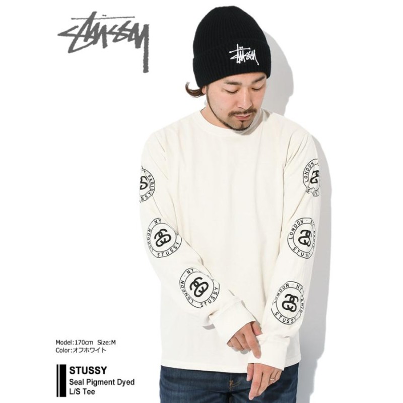 ステューシー ロンT Tシャツ 長袖 STUSSY メンズ Seal Pigment Dyed 