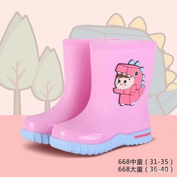 🔥臺灣-出貨🔥兒童雨鞋男童寶寶女童防滑防水雨靴可愛小孩水鞋保暖卡通膠鞋加厚 GSZQ