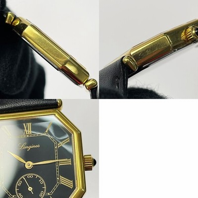 LONGINES 手巻き時計 ゴールド/ブラック LONGINES 手巻き時計 ゴールド/ブラック 正規品】ロンジン