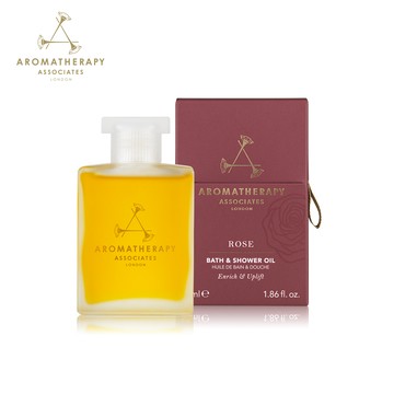 AA 英國皇家芳療 歡沁玫瑰沐浴油 55mL(Aromatherapy Associates)