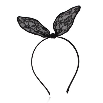蕾絲蝴蝶結發箍女夏季兔耳朵頭箍洗臉發帶發卡網紅年新款頭飾