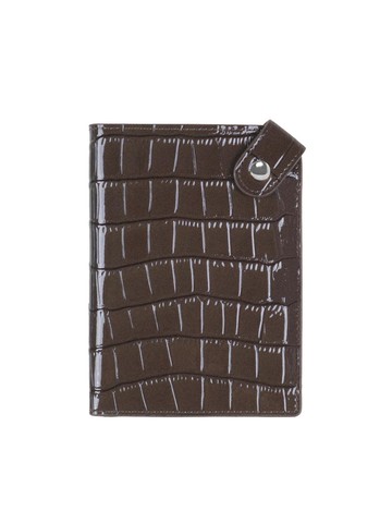 Matiere leather passport wallet Etoupe