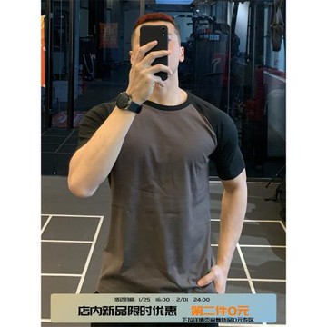 irontrap美式男士運動體恤短袖男健身衣服寬松純棉t恤籃球上衣夏