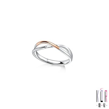 KOR蔻兒 相信愛情鑽石/白鋼女戒指