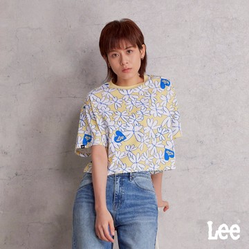 Lee 心型花朵短版寬鬆短T 女 LB502056956✦