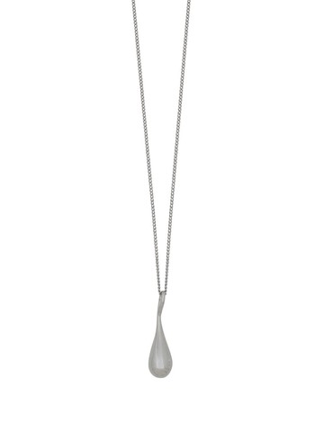 Saint Laurent - rolo-chain pendant necklace - men - Brass - One Size - Silver