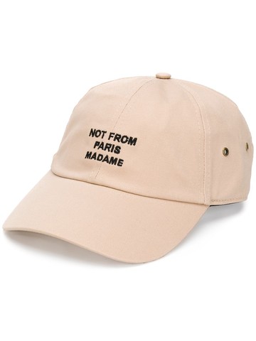 Drôle De Monsieur - Not From Paris baseball cap - men - Cotton - One Size - Neutrals