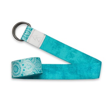 【Yoga Design Lab】Yoga Straps 生態印花瑜珈繩 - Mandala Turquoise