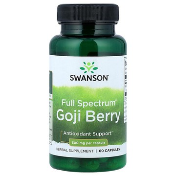 Swanson Vitamins, 多面®，枸杞果，500 毫克，60 粒膠囊