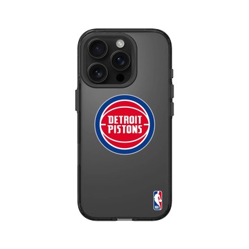 iPhone 16 Pro Clear (相機按鈕) 酷墨灰 - NBA - Logo-底特律活塞 Detroit Pistons