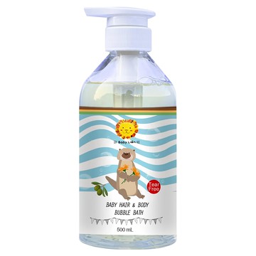 Baby Lion 獅子寶寶 寶貝樂園 金盞花嬰幼兒 2in1洗髮沐浴泡泡露 有機金盞花植萃  500ml  1瓶