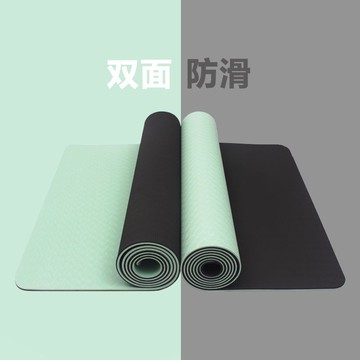 【正品】TPE瑜伽墊學生宿舍防滑抓地隔音減震運動靜音跳繩健身墊 y6301