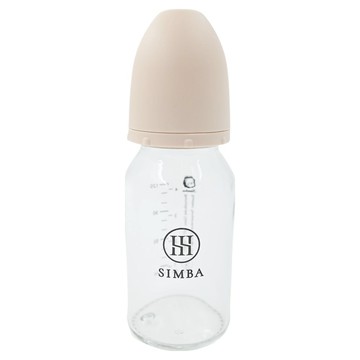 Simba 小獅王辛巴 蘊蜜質金玻璃標準防脹氣奶瓶 新生專用  杏茶  120ml  1個