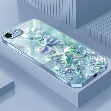 星星閃鑽 鋼化玻璃 手機殼 適用 三星S26 S25 S24 S23 S22 S21 Note20 Note10 保護殼