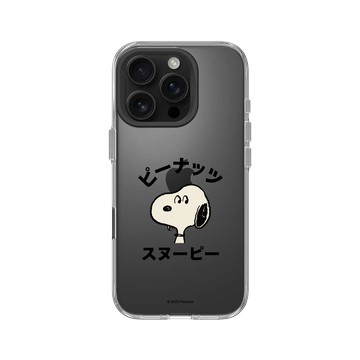 iPhone 16 Pro Clear Case（相機按鈕） 透明 - 史努比 Snoopy - 大頭