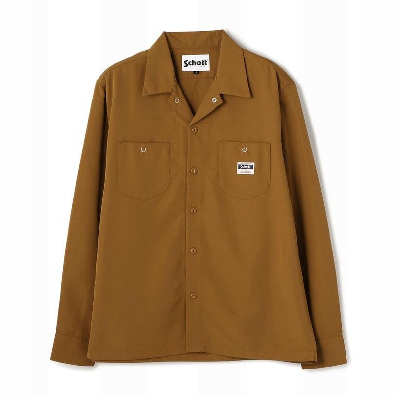 ショット Ls Tc Work Shirt ワークシャツ メンズ キャメル6 ｍ Schott 通販 Lineポイント最大1 0 Get Lineショッピング