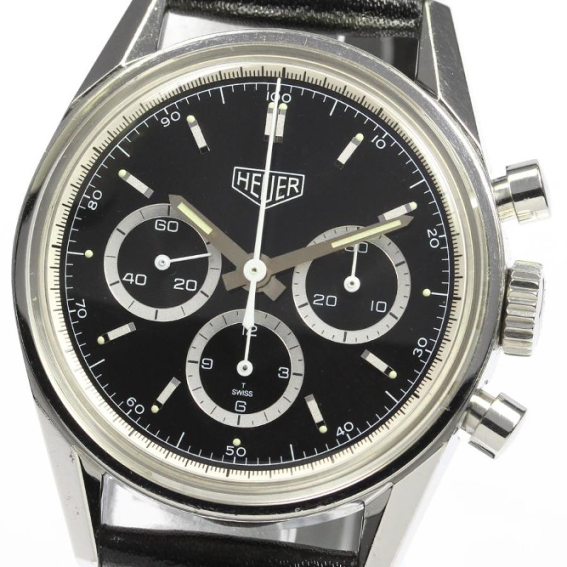 ☆箱・保証書付き【Heuer】ホイヤー カレラ クラシック クロノグラフ CS3113 手巻き メンズ_720592 | LINEブランドカタログ