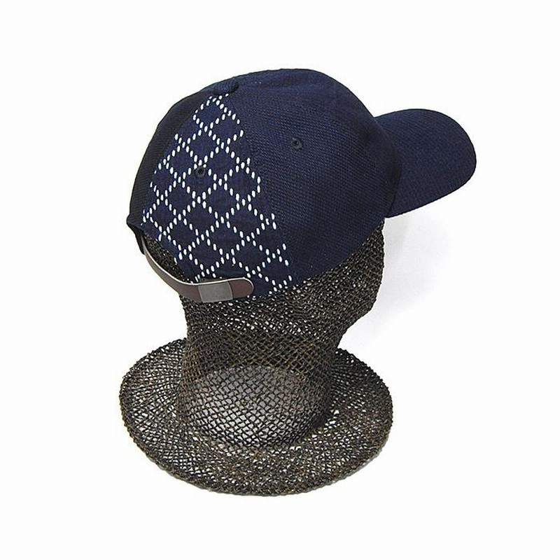 ファクトリーメイド 刺し子ベレー/インディゴ/日本製 ファクトリーメイド 刺し子ベレー/インディゴ/日本製