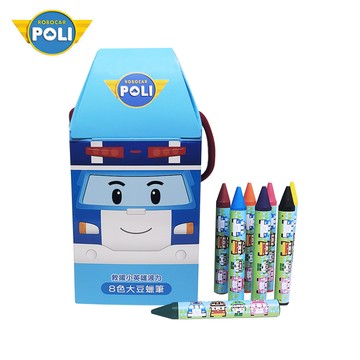 nunukids - Robocar Poli 波力 救援小英雄 8色 大豆蠟筆