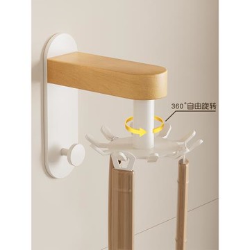 模范夫人廚房掛鉤旋轉多功能勺子鍋鏟收納架廚具置物架免打孔掛架