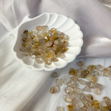 🔮 天然水晶 金髮晶 7–9mm 水晶碎石 100g 招財轉運 提升自信 強化行動力 偏財 開運碎石  水晶淨化 水晶石