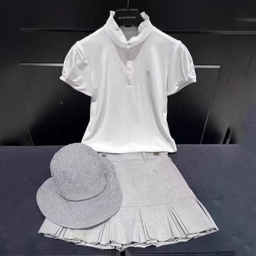 韓國高爾夫女士裝球服夏季短袖運動休閑速干時尚透氣百搭T恤上衣