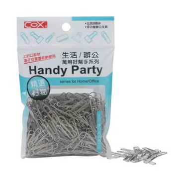 【COX 三燕】33mm 銀色 迴紋針 12包/組 HB-331
