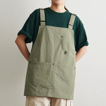 日式防潑水圍裙餐飲寵物咖啡廳燒烤酒店理發師工作服男女印字定制