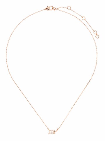 Kate Spade - Joy pendant necklace - women - Brass/glass - One Size - Pink