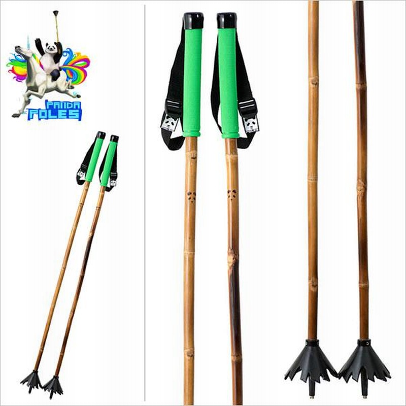 パンダポール スキーストック NINJA Green 110cm (43ich) ニンジャ 