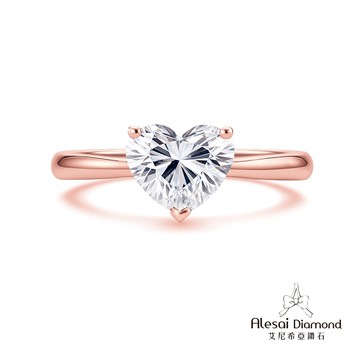 Alesai艾尼希亞鑽石 1克拉 D/VVS1 3EX車工 培育鑽石戒指 鑽戒