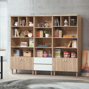 【MUNA 家居】瑪莉歐7.4尺書櫃組全組(書櫥)