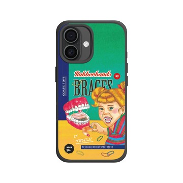 iPhone 16 SolidX 黑 - 山羊先生 - 牙套妹妹