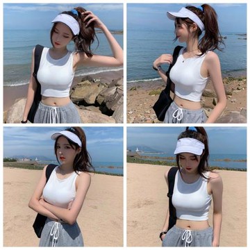 比基尼文胸無鋼托聚攏單獨泳衣上衣加厚比基尼內衣泳衣上衣單件