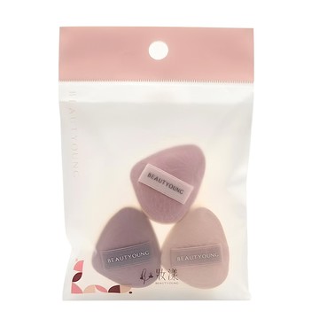 妝漾 霧光雕紋手指粉撲 （3入）