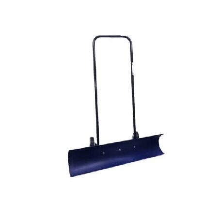 The Snowcaster 36 Inch Wheeled Snow Pusher ＆ Barn Shovel 30SNC Bi-Directional, Durable 36”X10.5” Polypropylene Blade Snow Removal Driveway, S