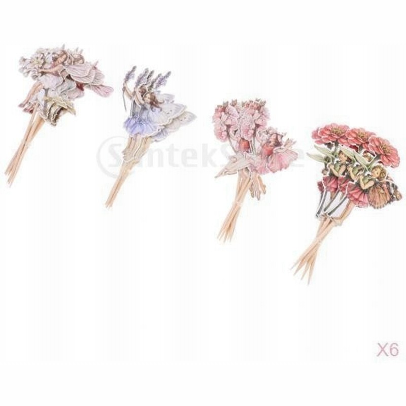 約144個 ケーキトッパー カップケーキ装飾 花の妖精 パーティー 飾り付け 通販 Lineポイント最大0 5 Get Lineショッピング